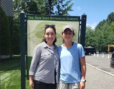 Christine and Rebecca at the NY Botanical Garden