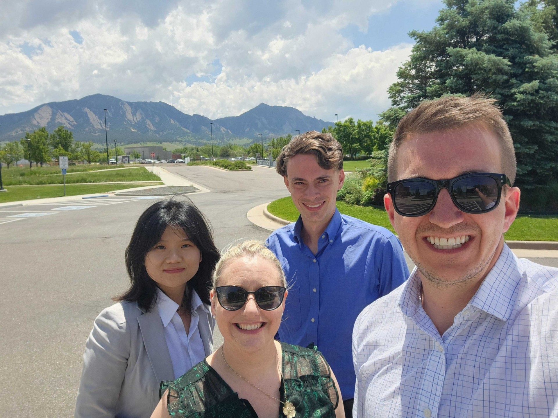 Yuwei, Roisin, Andrew and Luke in Boulder, Colorado